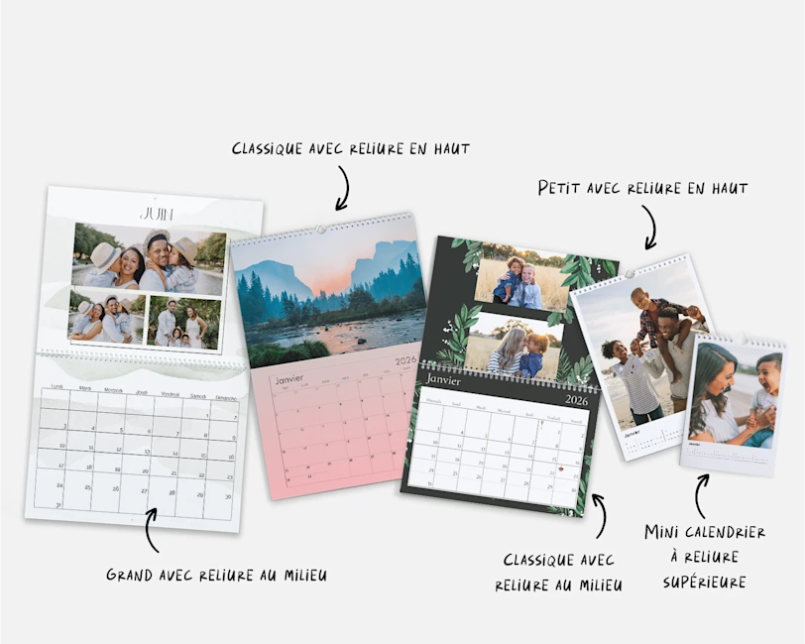 Calendriers muraux personnalisés