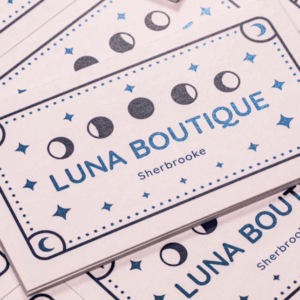 Cartes d’affaires effet métallisé