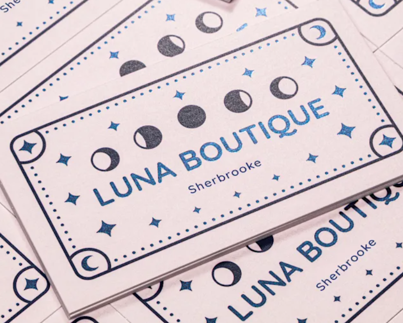 Cartes d’affaires effet métallisé