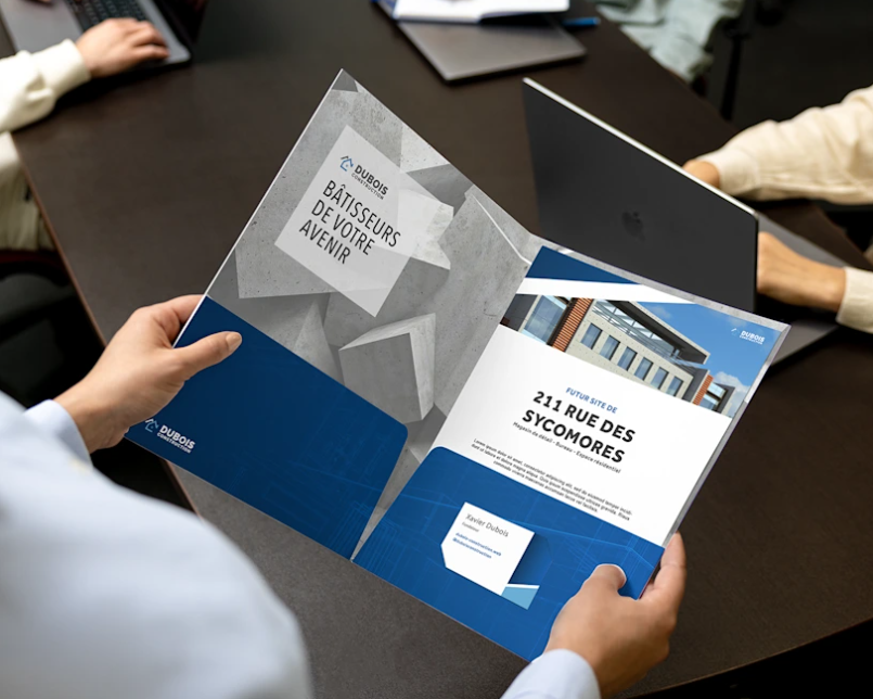 Chemises de présentation personnalisées