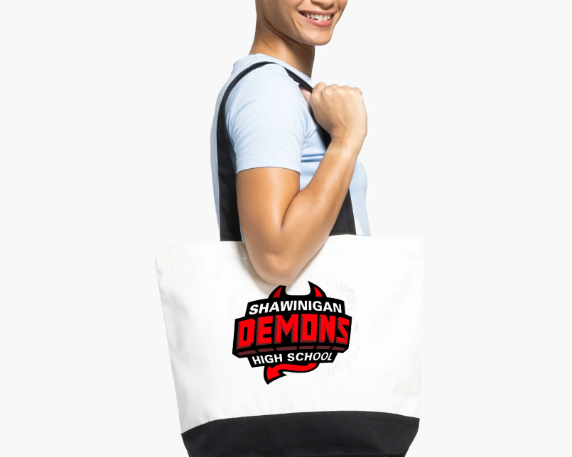 Grand sac fourre-tout en coton – h. 15 po x larg. 18,5 po